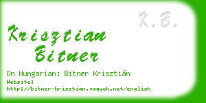 krisztian bitner business card
